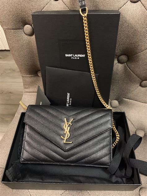 ysl black crossbody with black chain|ysl crossbody bag price.